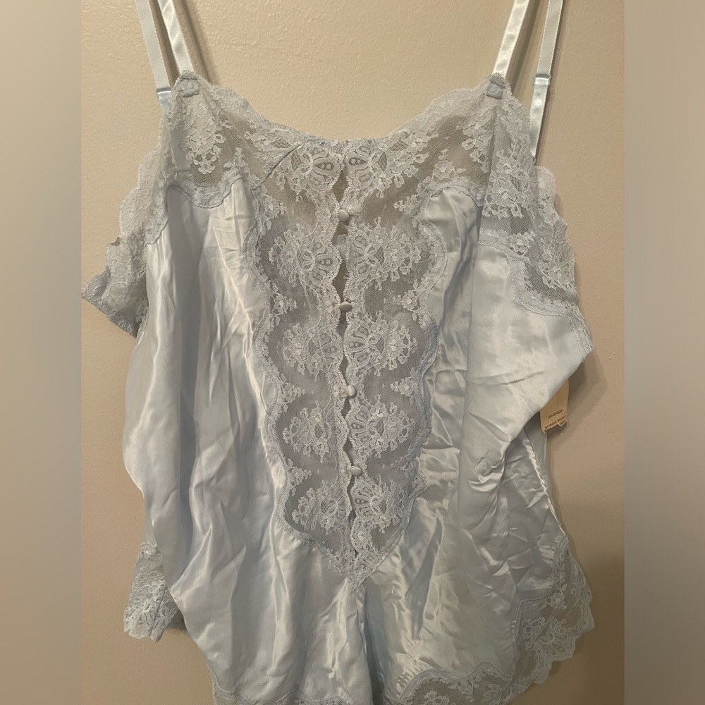 NWT Vintage Deadstock Satin and Lace One Piece - Picture 4 of 6